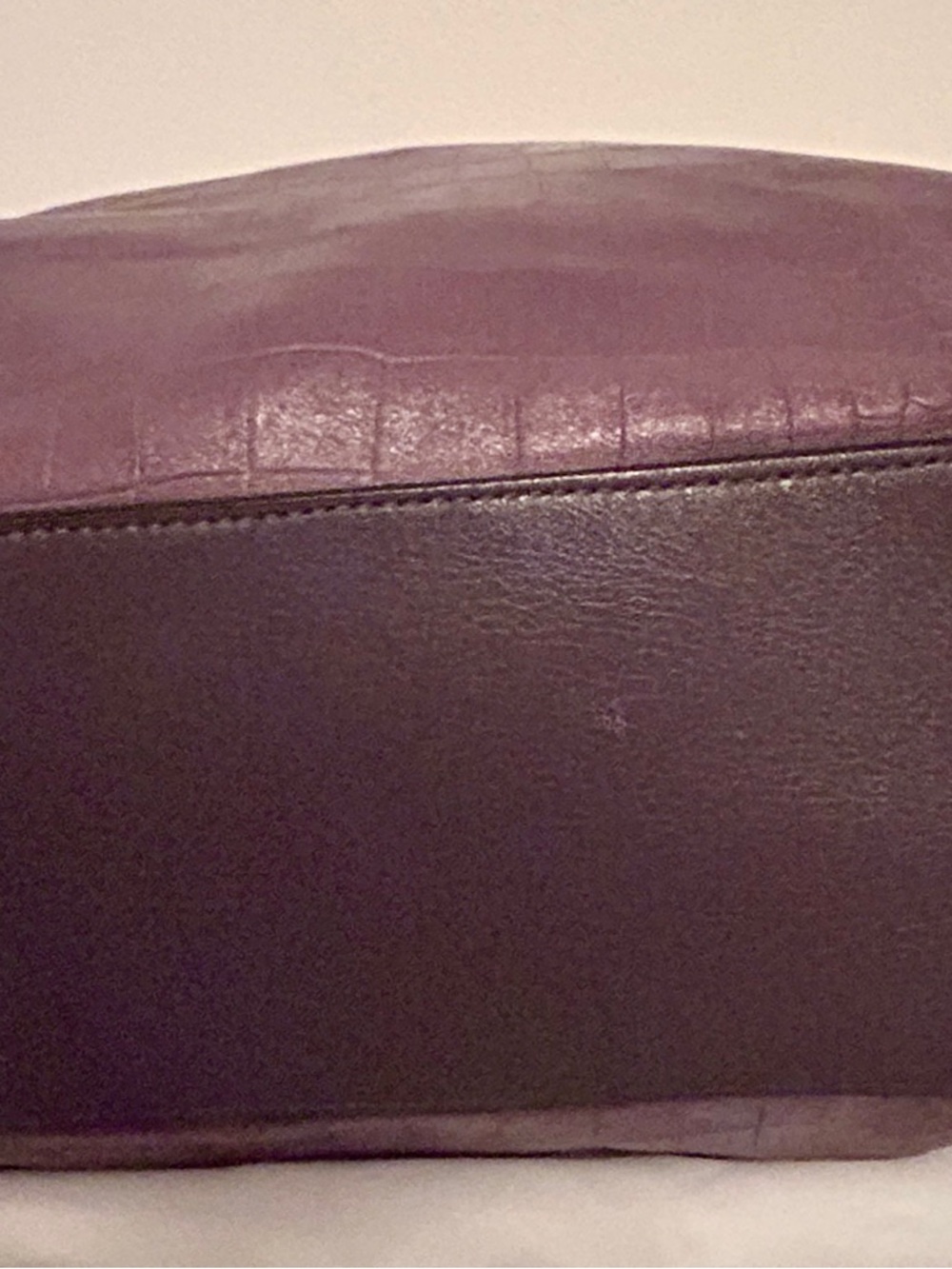 Coach Avery Embossed Croc Hobo Bag, Authentic Coach charm added. - Picture 7 of 13